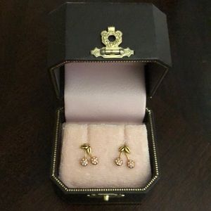 Juicy Couture pink cherry earrings
